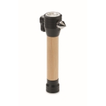 3-in-1 hammer with flashlight and seat belt cutter wood colour