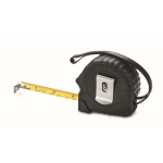 Tape measure from recycled ABS with loop, 3m black colour second view