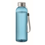 Transparent leak-proof Tritan Renew™ bottle with lid transparent blue colour second view