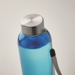 Transparent leak-proof Tritan Renew™ bottle with lid transparent blue colour third photographic view