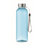 Transparent leak-proof Tritan Renew™ bottle with lid transparent blue colour fourth view