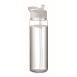 Leak-proof Tritan Renew™ sports bottle with straw, 650 ml transparent colour second view