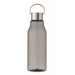 Tritan Renew™ leak-proof bottle with steel handle lid, 800 ml transparent grey colour third view