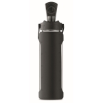 Glass bottle with silicone cover and lid with handle, 750 ml black colour seventh view