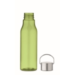 Recycled leak-proof RPET bottle in colours, 600ml transparent lime colour third view