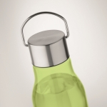 Recycled leak-proof RPET bottle in colours, 600ml transparent lime colour fifth photographic view