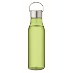 Recycled leak-proof RPET bottle in colours, 600ml transparent lime colour sixth view