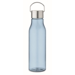 Recycled leak-proof RPET bottle in colours, 600ml transparent light blue colour