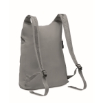 Reflective, foldable sports backpack for hiking matt silver colour fourth view