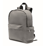 Polyester reflective corporate backpack, 190T, 15” matt silver colour second view