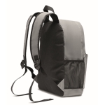 Polyester reflective corporate backpack, 190T, 15” matt silver colour third view