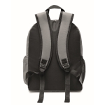 Polyester reflective corporate backpack, 190T, 15” matt silver colour