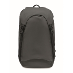 Reflective and water-repellent backpack made from polyester black colour second view