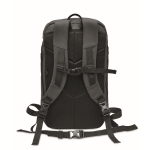 Reflective and water-repellent backpack made from polyester black colour