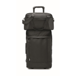 Travel and sports backpack with trolley support black colour