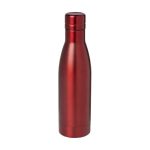 Recycled stainless steel thermal bottle, 500 ml red colour