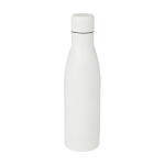 Recycled stainless steel thermal bottle, 500 ml white colour