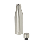 Recycled stainless steel thermal bottle, 500 ml silver colour