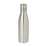 Recycled stainless steel thermal bottle, 500 ml silver colour