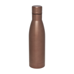 Recycled stainless steel thermal bottle, 500 ml bronze colour