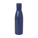 Recycled stainless steel thermal bottle, 500 ml navy-blue colour