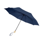 Manual foldable umbrella made from recycled polyester, 8 panels, Ø96 navy-blue colour