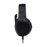 Premium sound gaming headphones with cable and microphone black colour