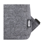 Roll-top recycled felt backpack with various straps grey colour