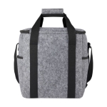 Recycled GRS thermal felt bag with exterior pockets grey colour