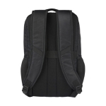 Recycled polyester laptop backpack with detachable waist bag, 15'' black colour