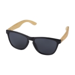 Bamboo and recycled plastic sunglasses with UV400 protection natural colour