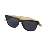 Bamboo and recycled plastic sunglasses with UV400 protection natural colour