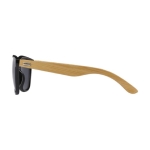 Bamboo and recycled plastic sunglasses with UV400 protection natural colour