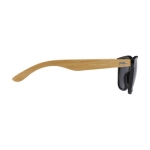 Bamboo and recycled plastic sunglasses with UV400 protection natural colour