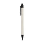 Recycled material pen in various colours with black ink black colour