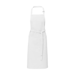 Cotton and polyester apron with adjustable strap, 240 g/m² white colour