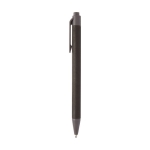 Pen made from sustainable materials with black ink brown colour