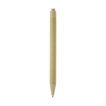 Pen made from sustainable materials with black ink light brown colour