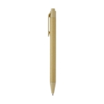 Pen made from sustainable materials with black ink light brown colour