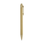 Pen made from sustainable materials with black ink light brown colour