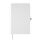 Eco-friendly materials notebook with hardcover, A5 lined white colour