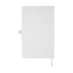 Eco-friendly materials notebook with hardcover, A5 lined white colour