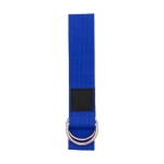 Eco-friendly recycled polyester yoga strap with case blue colour