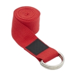 Eco-friendly recycled polyester yoga strap with case red colour