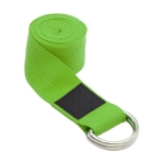 Eco-friendly recycled polyester yoga strap with case green colour