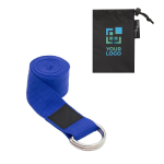 Eco-friendly recycled polyester yoga strap with case