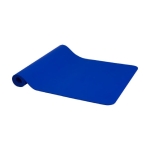 Recycled plastic non-slip yoga mat, 6mm blue colour