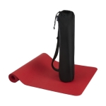 Recycled plastic non-slip yoga mat, 6mm red colour