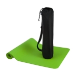 Recycled plastic non-slip yoga mat, 6mm green colour