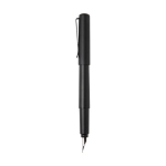 Recycled aluminium pen with matte finish and black ink black colour